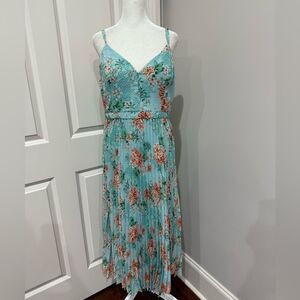 Guess Light Blue Floral Maxi Dress Size 10
